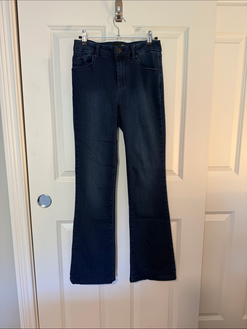 1822 Denim Better Butter Soft Dark Blue Flare Jeans